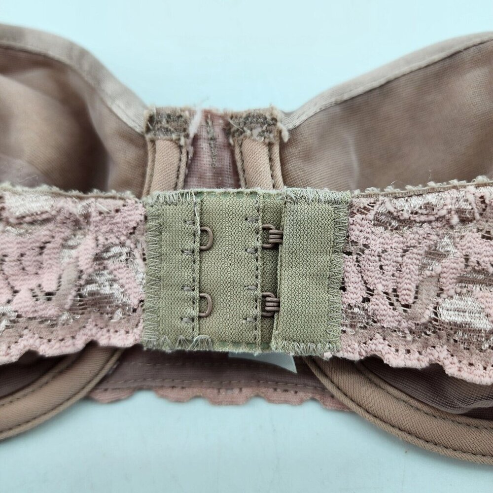 Vintage Maidenform Rendezvous Strapless Underwire Demi Bra‎ Pink Style 8355 36B - Picture 5 of 9